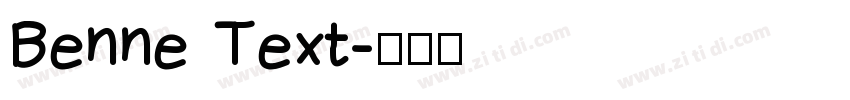 Benne Text字体转换